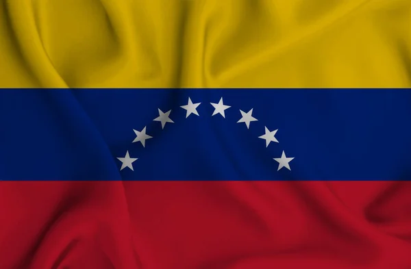 Närbild Venezuelas Nationella Flagga — Stockfoto