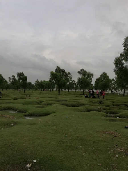 Uma Foto Vertical Praia Mar Guliakhali Bangladesh — Fotografia de Stock