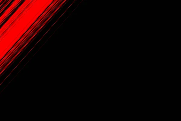 Leuchtend Rote Linien Auf Schwarzem Hintergrund Mit Kopierraum — Stockfoto