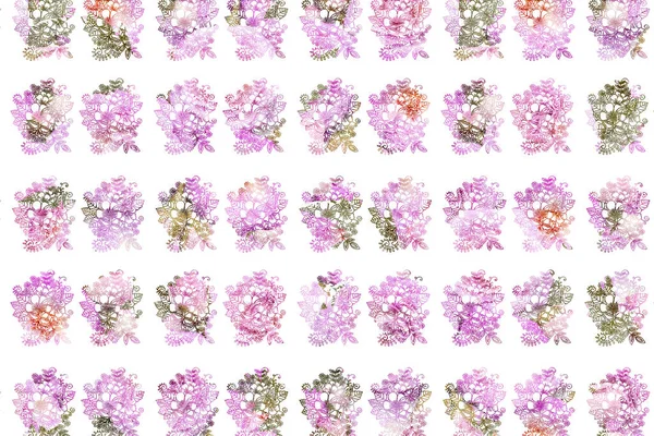 Una Ilustración Fondo Floral Sin Costuras — Foto de Stock