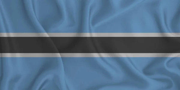 Κοντινό Πλάνο Της Εθνικής Σημαίας Της Μποτσουάνα — Φωτογραφία Αρχείου