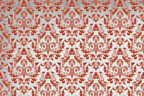 典雅奢华的老式花缎装饰品 皇家维多利亚式壁纸无缝质感 — 图库照片
