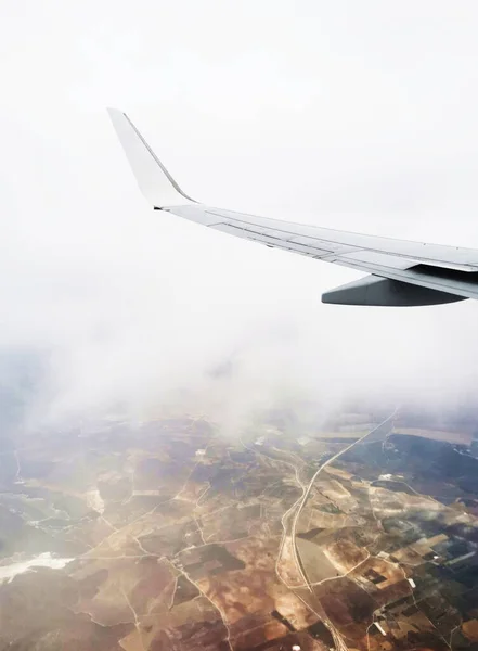 Mesmerizing View Southern Spain Seen Airplane Perfect Wallpapers — Stock Photo, Image