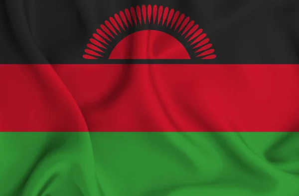 Ilustracja Machającej Flagi Malawi Świetne Tło — Zdjęcie stockowe