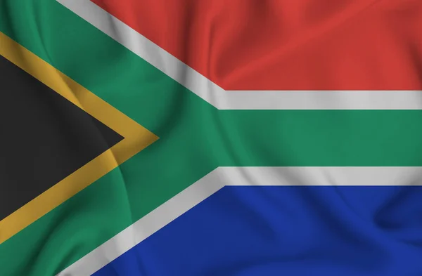 Illustration Vinka Sydafrika Flagga Bra För Bakgrund — Stockfoto