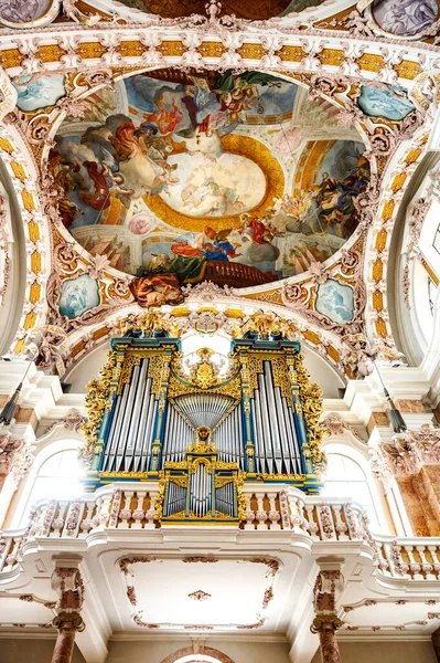 Veduta Panoramica Dei Dettagli Sul Soffitto Del Jacob Innsbruck Austria — Foto Stock