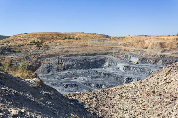 Mina Cielo Abierto Mineral Pizarra Este Mineral Utiliza Para Hacer —  Fotos de Stock