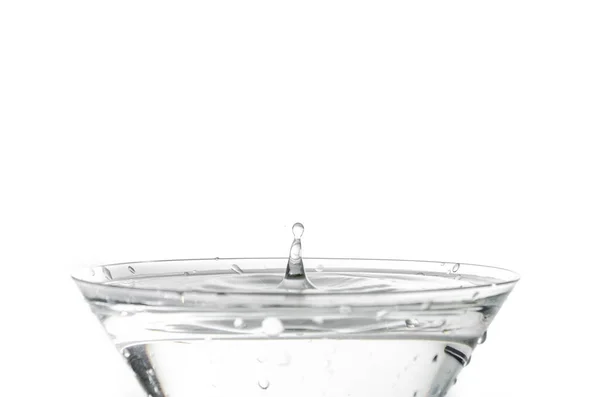 Closeup Shot Splashing Drink Cocktail Glass — Stock Photo, Image