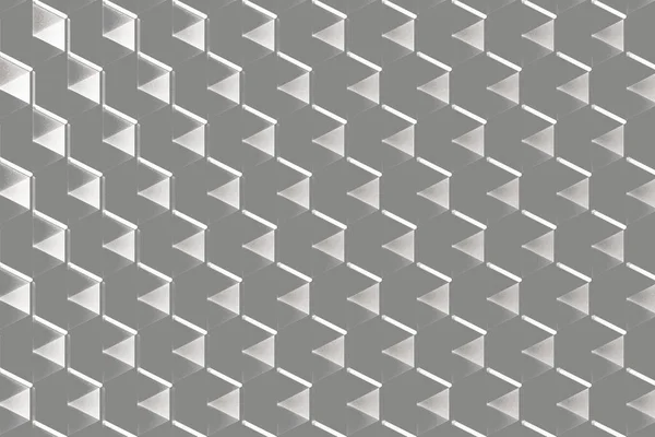 Ένα Λευκό Τριγωνικό Μοτίβο Γκρι Φόντο — Φωτογραφία Αρχείου