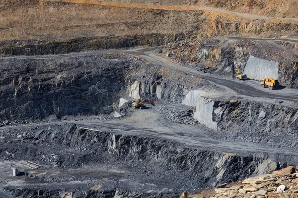 Mina Céu Aberto Minério Ardósia Este Mineral Usado Para Fazer — Fotografia de Stock