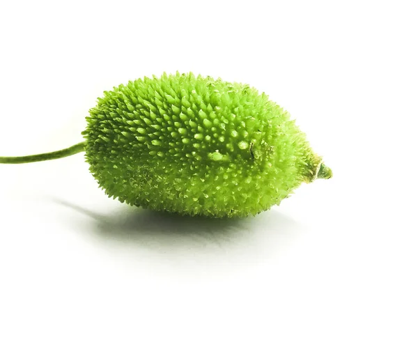 Primo Piano Jackfruit Bambino Verde Isolato Backgro Bianco — Foto Stock