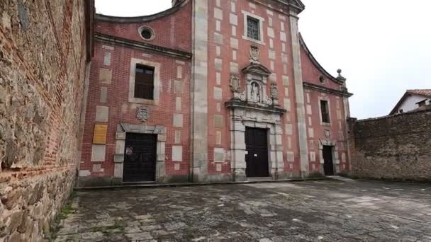 Снимок Церкви Сан Хуан Баутиста Хервасе Испания — стоковое видео