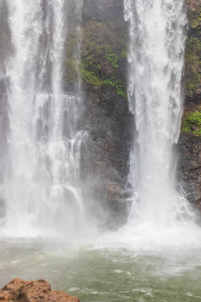 Uma Cachoeira Cênica Meio Uma Floresta Pakse Laos Sudeste Asiático — Fotografia de Stock
