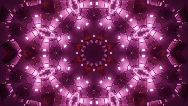 Vibrant Kaleidoscopic Illustration Purple Black Colors Cool Wallpaper Background — Stock Photo, Image