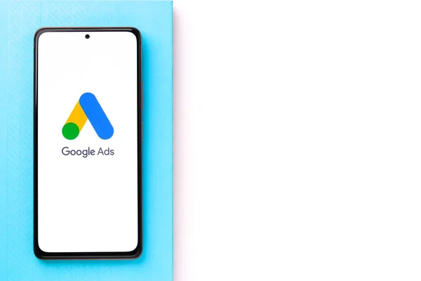 Dibrugarh Indien Mai 2021 Google Ads Logo Auf Dem Telefonbildschirm — Stockfoto