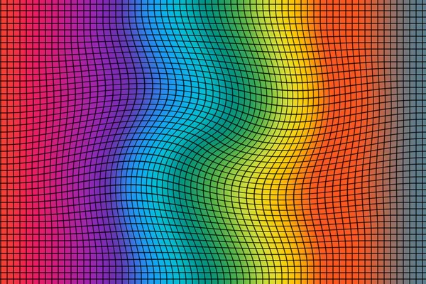 Eine Illustration Eines Nahtlos Winkenden Regenbogens Rastermustern Ideal Für Tapeten — Stockfoto