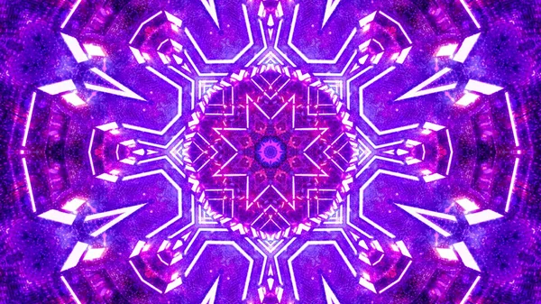 Ilustrație Caleidoscopică Vibrantă Culoarea Violet Rece Pentru Tapet Sau Fundal — Fotografie, imagine de stoc