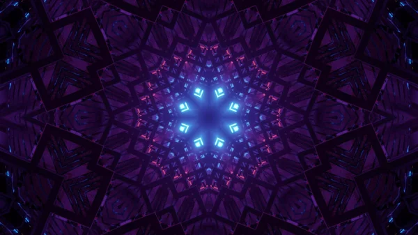 Una Vibrante Ilustración Caleidoscópica Colores Negro Azul Púrpura Fresco Para — Foto de Stock