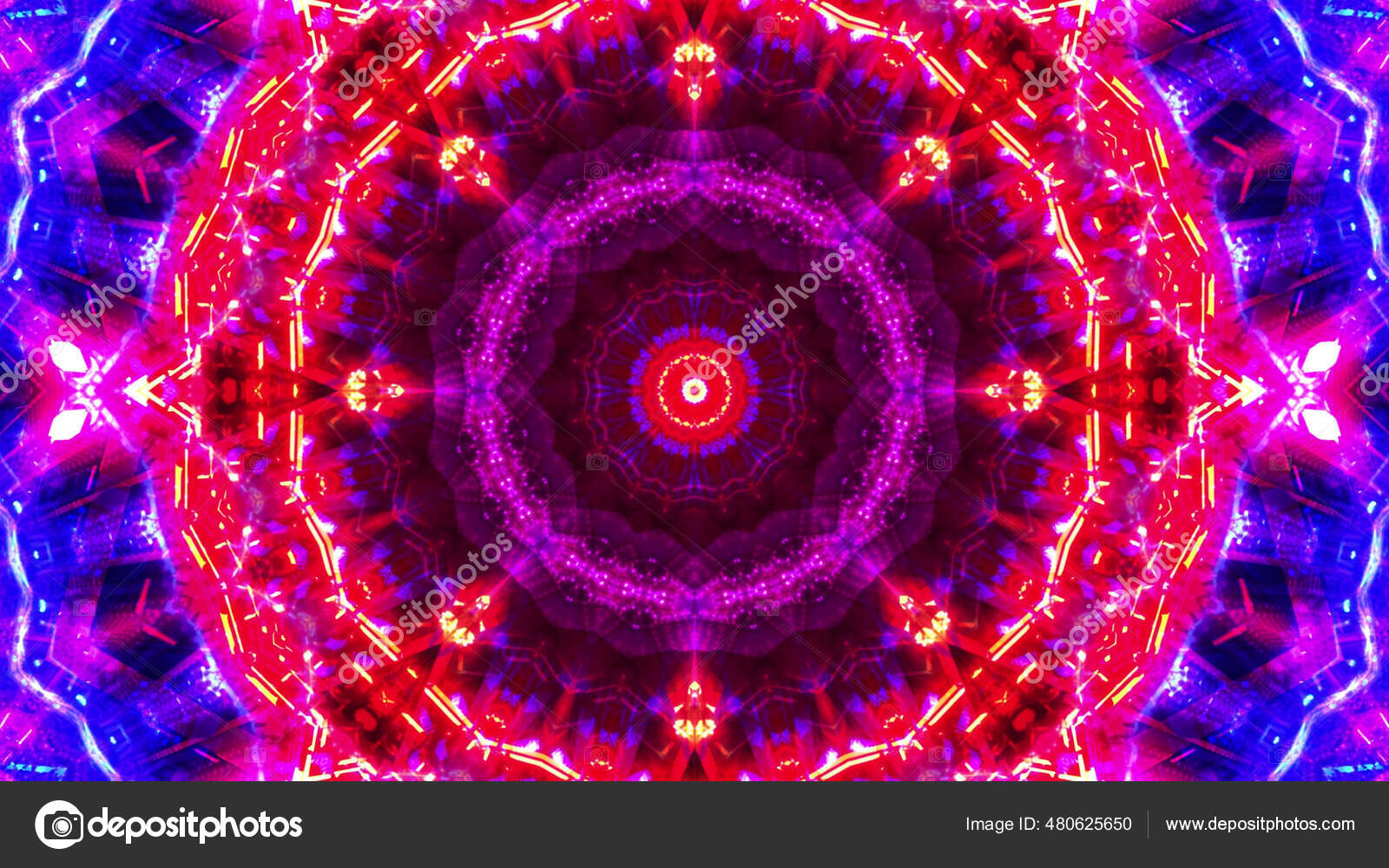 蓝色和红色的生动的万花筒图解墙纸或背景图片很酷——图库图片© Wirestock #480625650, image size:1600x1000