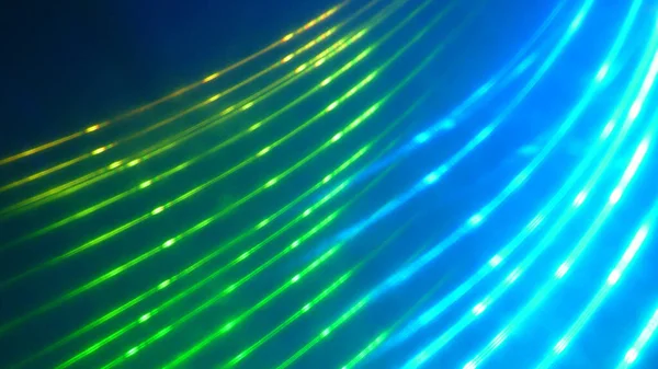 Illustration Progressive Rhythm Blue Green Light Trails — Stock Photo, Image