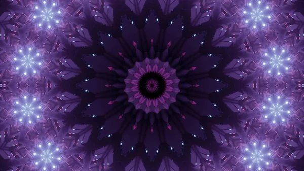 Illustration Kaléidoscopique Vibrante Aux Couleurs Noir Violet Cool Pour Papier — Photo