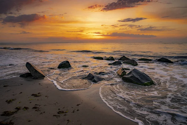 Живописный Вид Красивый Океан Время Заката — стоковое фото