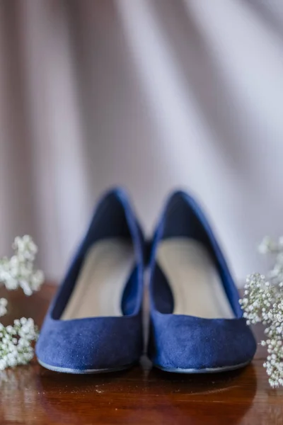 전형적 파란색 구두의 — 스톡 사진