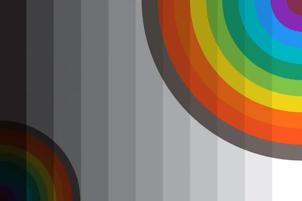 Illustration Colorful Circles Wallpaper Background — Stock Photo, Image