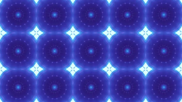 Візуалізація Безшовної Ілюстрації Калейдоскопа Яскравих Синіх Чорних Кольорах — стокове фото
