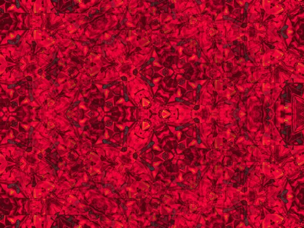 Fondo Estilo Caleidoscopio Colores Rojos Brillantes — Foto de Stock