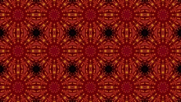 Seamless Pattern Vibrant Kaleidoscopic Illustration Bright Red Black Colors — Stock Photo, Image