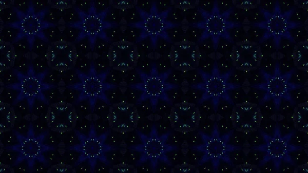 Uma Ilustração Caleidoscópica Vibrante Nas Cores Azul Escuro Preto — Fotografia de Stock