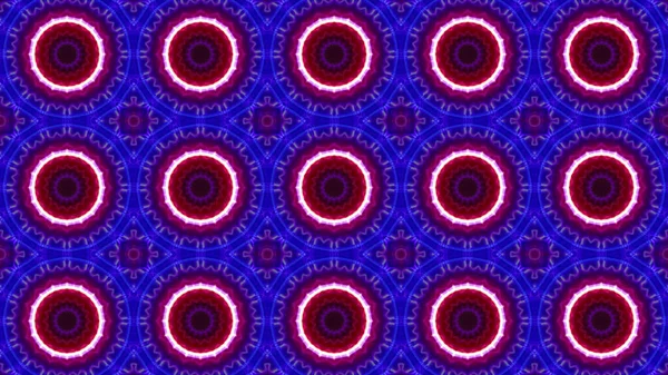 Eine Darstellung Einer Nahtlosen Kaleidoskop Illustration Leuchtend Blauen Und Roten — Stockfoto