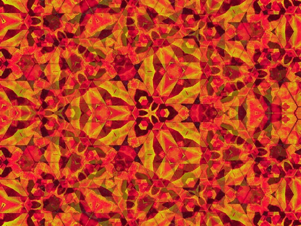Ilustrație Unui Fundal Abstract Texturat Modele Roșii Galbene Strălucitoare — Fotografie, imagine de stoc