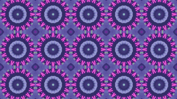 Eine Darstellung Einer Nahtlosen Kaleidoskop Illustration Leuchtend Violetten Und Schwarzen — Stockfoto