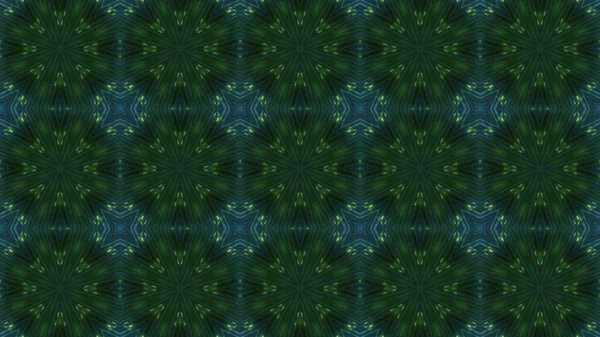 Бесшовный Рисунок Яркой Калейдоскопической Иллюстрации Темно Синем Зеленом Цветах — стоковое фото