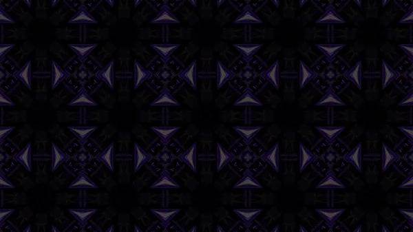 Бесшовный Рисунок Яркой Калейдоскопической Иллюстрации Ярко Фиолетовых Черных Цветах — стоковое фото
