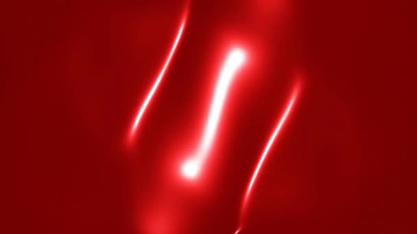 Una Danza Caleidoscopica Luci Neon Rosse Con Effetto Liquido — Video Stock