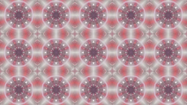 Rendering Seamless Kaleidoscope Illustration Bright Red White Colors — Stock Photo, Image