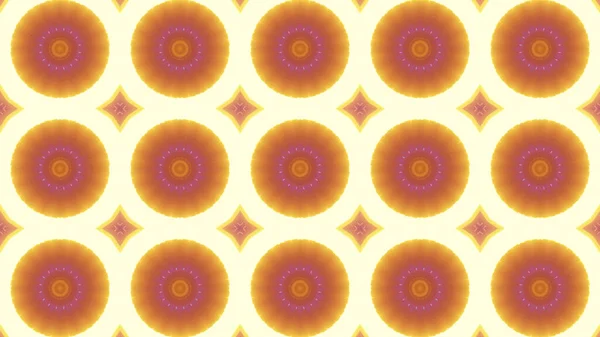 Візуалізація Безшовної Ілюстрації Калейдоскопа Яскраво Оранжевих Білих Кольорах — стокове фото