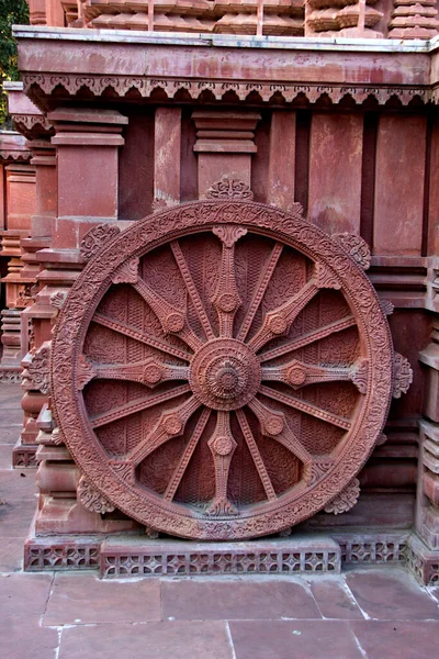 Die Replik Des Konark Wagenrades Birla Sun Tempel Gwalior Madhya — Stockfoto