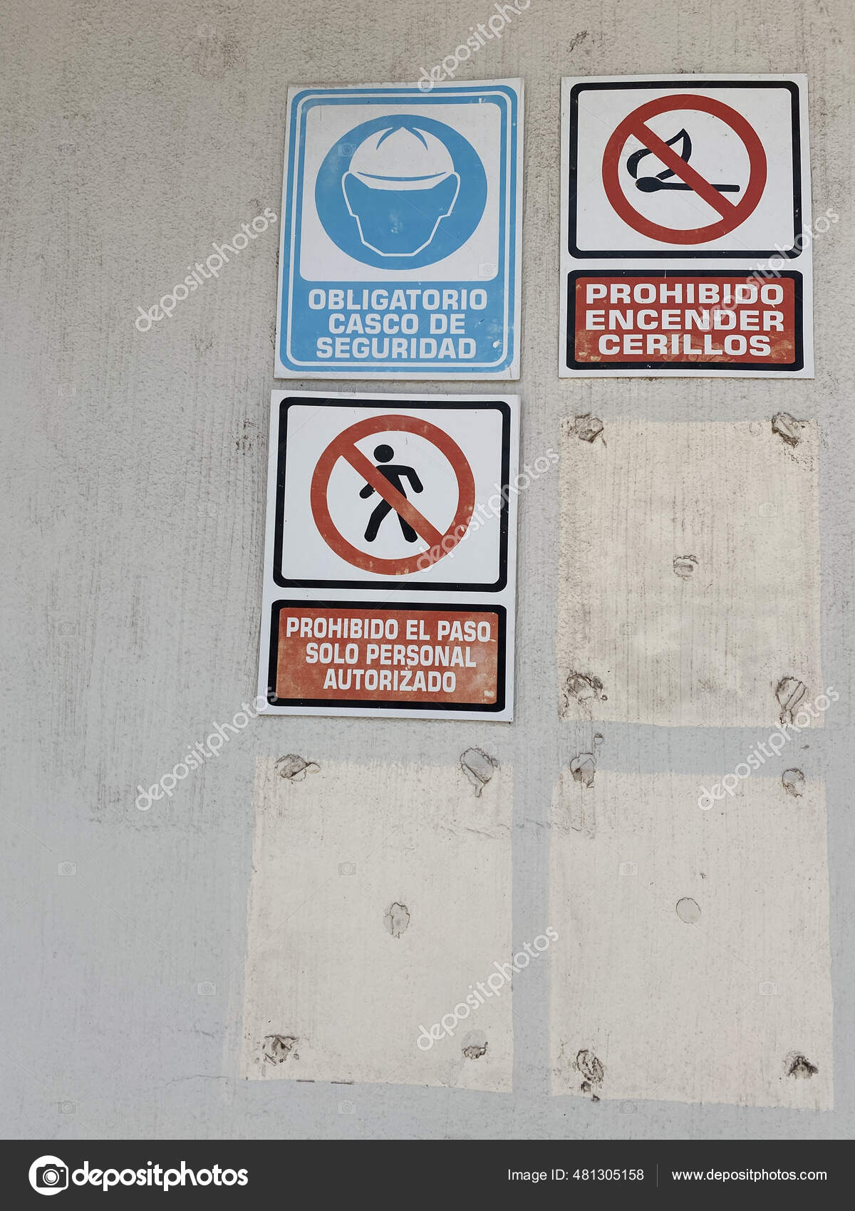 Peligro - Prohibido el Paso Solo Personal Autorizado Vertical - Wall