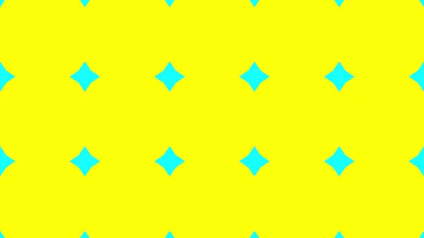 Eine Darstellung Eines Nahtlosen Blauen Diamanten Auf Gelbem Hintergrund — Stockfoto