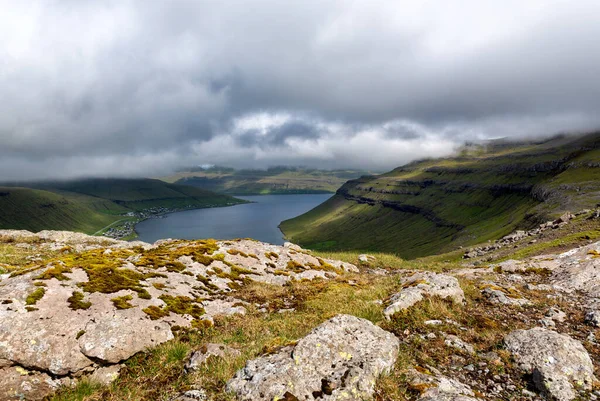 Ein Malerischer Blick Auf Einen See Und Berge Auf Den — Stockfoto