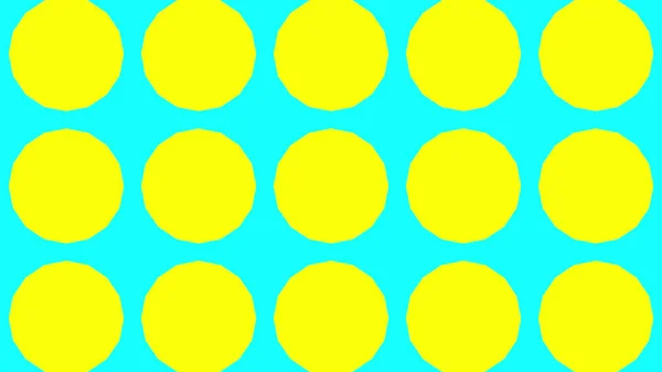 Rendering Seamless Yellow Circles Blue Background — Stock Photo, Image