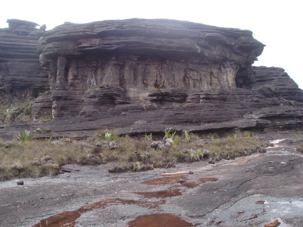 Las Muchas Formaciones Piedra Senda Escalada Del Monte Roraima Venezuela —  Fotos de Stock