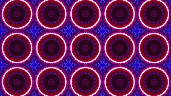 Renderelés Zökkenőmentes Kaleidoszkóp Folyosón Felé Portál Színes Neon Fények — Stock Fotó