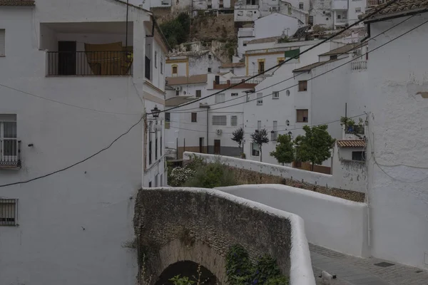 Setenil Las Bodegas Pěkné Město Andalusie Které Nachází Provincii Cádiz — Stock fotografie