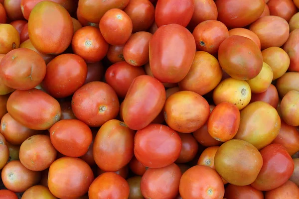 Eine Textur Aus Reifen Frischen Tomaten — Stockfoto
