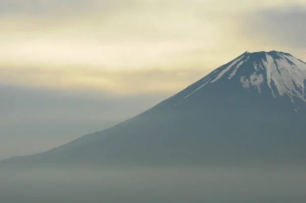 Vue Mont Fuji Crépuscule Depuis Les Fumerolles Mont Hakone Hakone — Photo